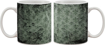 

Artifa Vintage Textile Pattern Porcelain, Ceramic Mug(350 ml), Multicolor