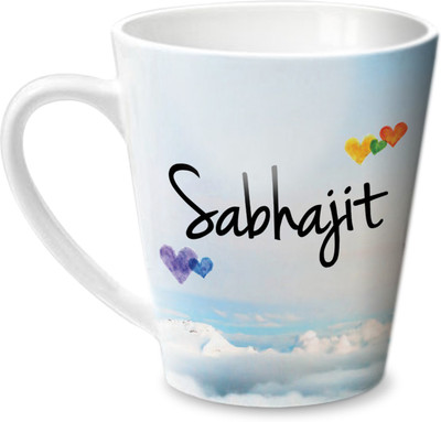 

Hot Muggs Simply Love You Sabhajit Conical Ceramic Mug(350 ml)