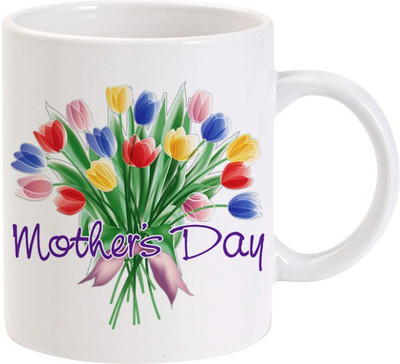 40% OFF on Lolprint Mothers Day Flower Bouquet Ceramic Coffee Mug(325 ml)