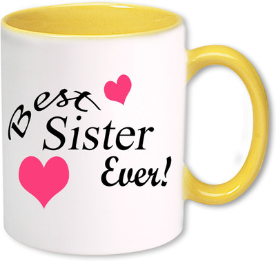 

PhotogiftsIndia Bets Sister Ever Ceramic Mug(325 ml), Multicolor