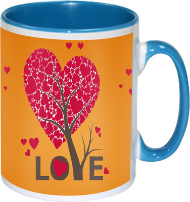 

Heyworlds love you valentine day gifts 015 Ceramic Mug(325 ml), Multicolor