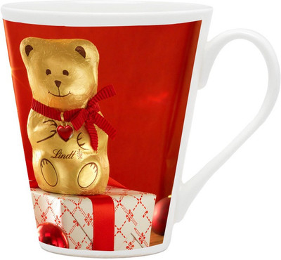

Homesogood Golden Christmas Teddy Ceramic Mug(355 ml)