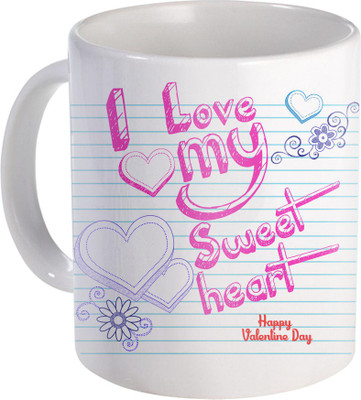 

SKY TRENDS Love Gifts For Your Special Valentine For Girlfriend Boyfriend Wounderful Wife Husband Friend Anniversary Birthday Design043 Ceramic Mug(325 ml), White