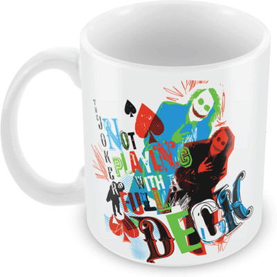 

Posterboy Batman - Joker Deck (Officially Licensed) Ceramic Mug(350 ml), Multicolor