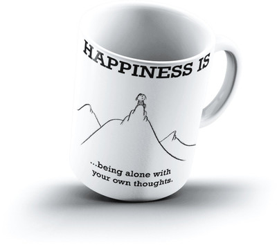 

Ucard Happiness Is1273 Bone China, Ceramic, Porcelain Mug(325 ml)