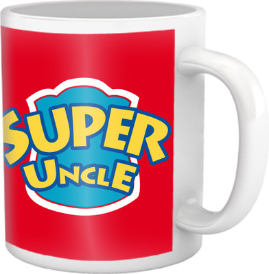 57% OFF on TIED RIBBONS Coffee for Super Uncle Ceramic Coffee Mug(350 ml)