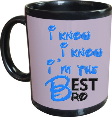 66% OFF on SajawatHomes Gift For Best Brother Black Coffee Ceramic Coffee Mug(350 ml) 66% OFF on SajawatHomes Gift For Best Brother Black Coffee Ceramic Coffee Mug(350 ml)