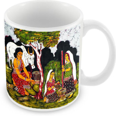 

Sleep Nature's SN-MG-203 Ceramic Mug(350 ml), Multicolor