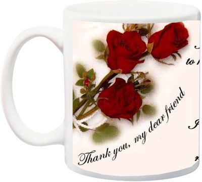 

ME&YOU Gift for Bestie/Friends/Best Buddy/Special Friend; I am Blessed to have you printed Ceramic Mug(325 ml), Multicolor