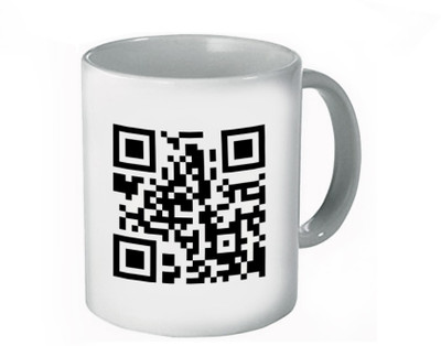 

DESIGNER CASES Scanner White Plain Coffee Ceramic Mug(320 ml), Multicolor
