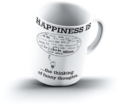 

Ucard Happiness Is1159 Bone China, Ceramic, Porcelain Mug(325 ml)