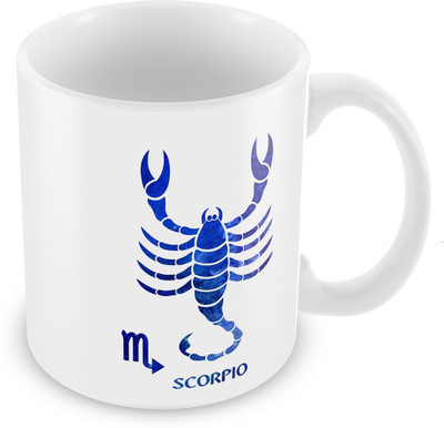 

PIXART Horoscope Scorpio Ceramic Mug(250 ml), Multicolor