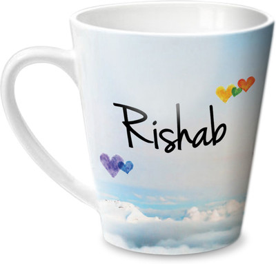 

Hot Muggs Simply Love You Rishab Conical Ceramic Mug(350 ml)