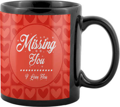 

SKY TRENDS Valentine Gifts For Special Girlfriend,Boyfriend,Wife,Husband,design 184 Ceramic Mug(325 ml), Black