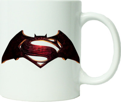 

Maison N Mode Batman Superman Coffee Ceramic Mug(330 ml), Multicolor