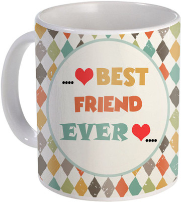 

SKY TRENDS Best Friend Ever A Ceramic Gift For Valentine Day Design (21) Ceramic Mug(320 ml), White