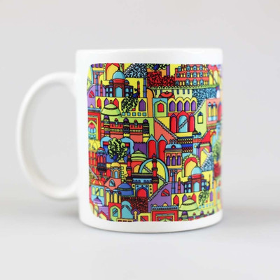 

Chumbak Monuments Ceramic Mug, Multicolor