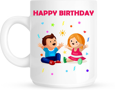 

HuppmeGift Birthday21 White Ceramic Mug(350 ml)