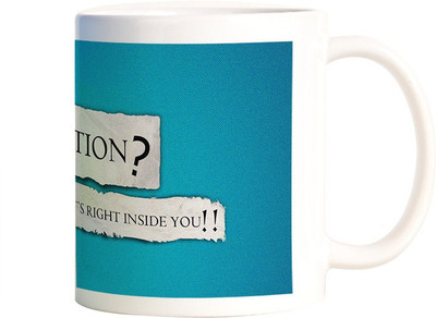 

Rangeele Inkers Motivation Inside You Ceramic Mug(300 ml), Multicolor