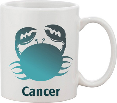 

Ashvah Cancer Ceramic Mug(350 ml), Multicolor
