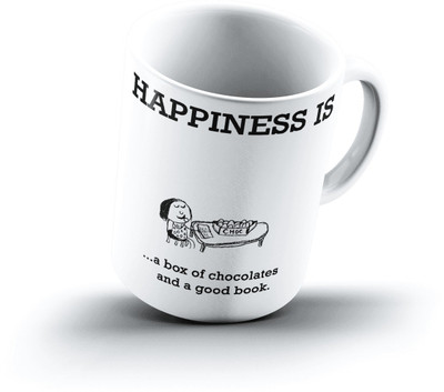 

Ucard Happiness Is1503 Bone China, Ceramic, Porcelain Mug(325 ml)