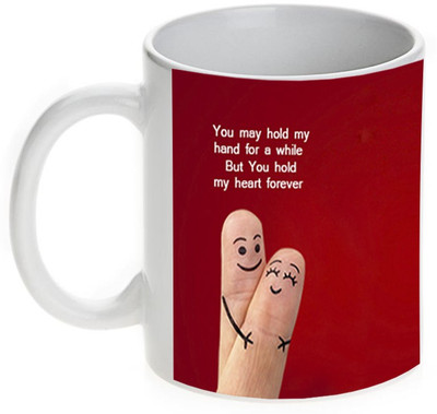 

Prithish You Hold My Heart Forever Ceramic Mug(330 ml), Multicolor