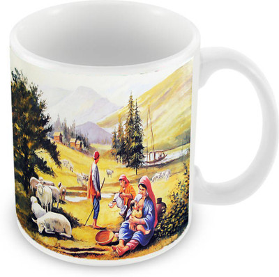 Sleep Nature's SN-MG-224 Ceramic Mug(350 ml), Multicolor