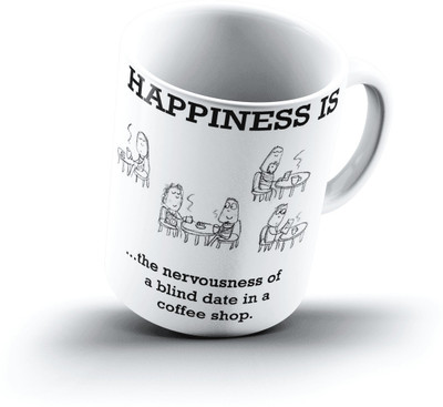 

Ucard Happiness Is2091 Bone China, Ceramic, Porcelain Mug(325 ml)