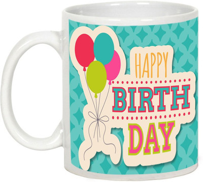 

AllUPrints Happy Birthday My Friend Ceramic Mug(325 ml), White