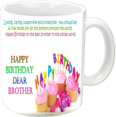 

Raj Laxmi muffins b'day white Ceramic Mug(350 ml)