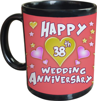 66% OFF on SajawatHomes 38th Wedding Anniversary Coffee Ceramic Coffee Mug(350 ml) 66% OFF on SajawatHomes 38th Wedding Anniversary Coffee Ceramic Coffee Mug(350 ml)