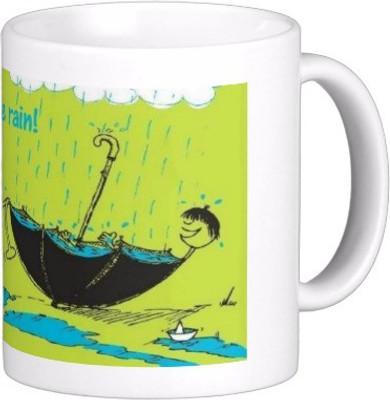 

Exoctic Silver Monsoon Rain : Quotes X015 Ceramic Mug(300 ml), Multicolor