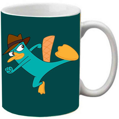 

Maison N Mode Cartoon hat Man Coffee Ceramic Mug(330 ml), Multicolor