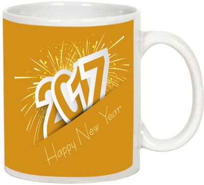 AllUPrints Have A Glorious New Year White Ceramic Mug(325 ml)