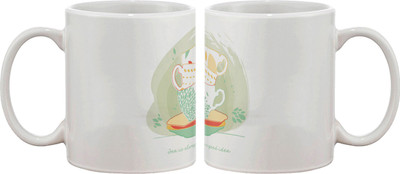 

Artifa Tea Is Always A Good Idea Porcelain, Ceramic Mug(350 ml), Multicolor
