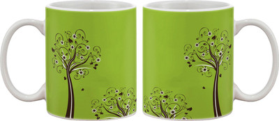 

Artifa Floral Tree Porcelain, Ceramic Mug(350 ml), Multicolor