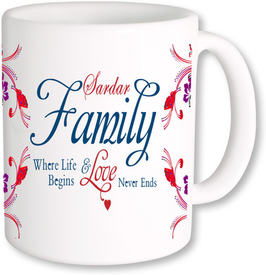 

PhotogiftsIndia Sardar Family Ceramic Mug(325 ml), Multicolor