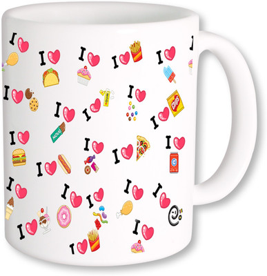 

PhotogiftsIndia I Love Foods Ceramic Mug
