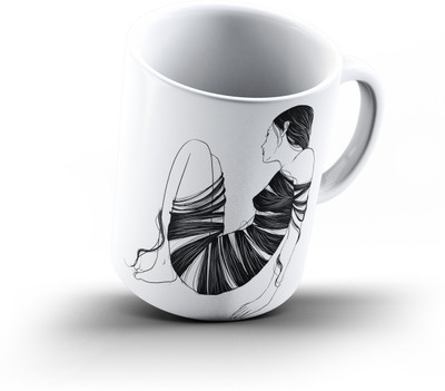 

Ucard Tangled Hairs325 Bone China, Ceramic, Porcelain Mug(325 ml), Multicolor