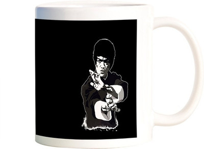 

Rangeele Inkers Bruce lee Ceramic Mug(300 ml), Multicolor