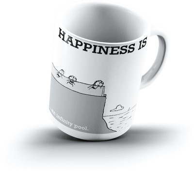 

Ucard Happiness Is1849 Bone China, Ceramic, Porcelain Mug(325 ml)