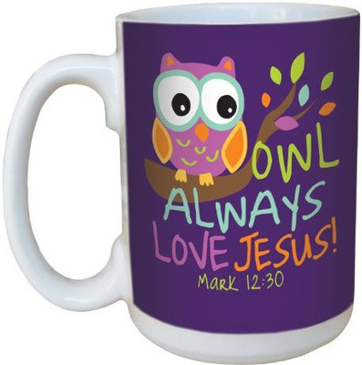 

Tree-Free Greetings Greetings lm44309 Owl Always: Mark 12:30 Ceramic with Full-Sized Handle, 15-Ounce Ceramic Mug(60 ml), Multicolor
