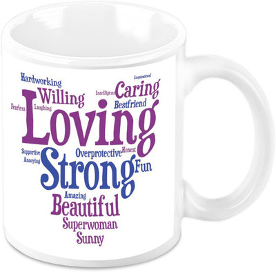 

Homesogood My Mom Is A Superwoman Ceramic Mug(325 ml)