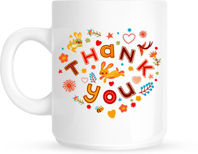 

HuppmeGift Thankyou White Ceramic Mug(350 ml)