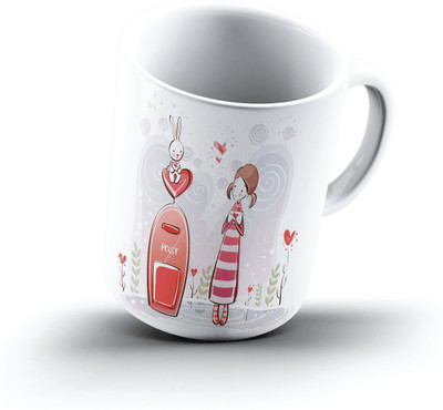 

Ucard Post And Love1044 Bone China, Ceramic, Porcelain Mug(325 ml), Multicolor