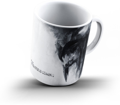 

Ucard Winter Is Coming Game Of Thrones871 Bone China, Ceramic, Porcelain Mug(325 ml), Multicolor