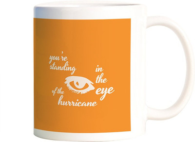 

Rangeele Inkers BRIDGIT MENDLER Hurricane Ceramic Mug(300 ml), Multicolor