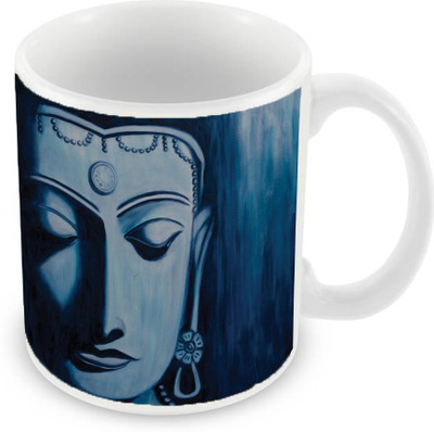 

Sleep Nature's SN-MG-2347 Ceramic Mug(350 ml), Blue