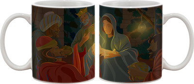 

Artifa Jesus Christ Born Porcelain, Ceramic Mug(350 ml), Multicolor