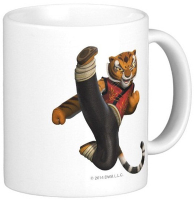 

Exoctic Silver Kung Fu Panda 13 Ceramic Mug(300 ml), Multicolor